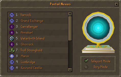 osrs portal nexus